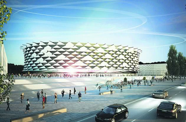Design concept of the main EuroBasket 2015 arena in Kyiv