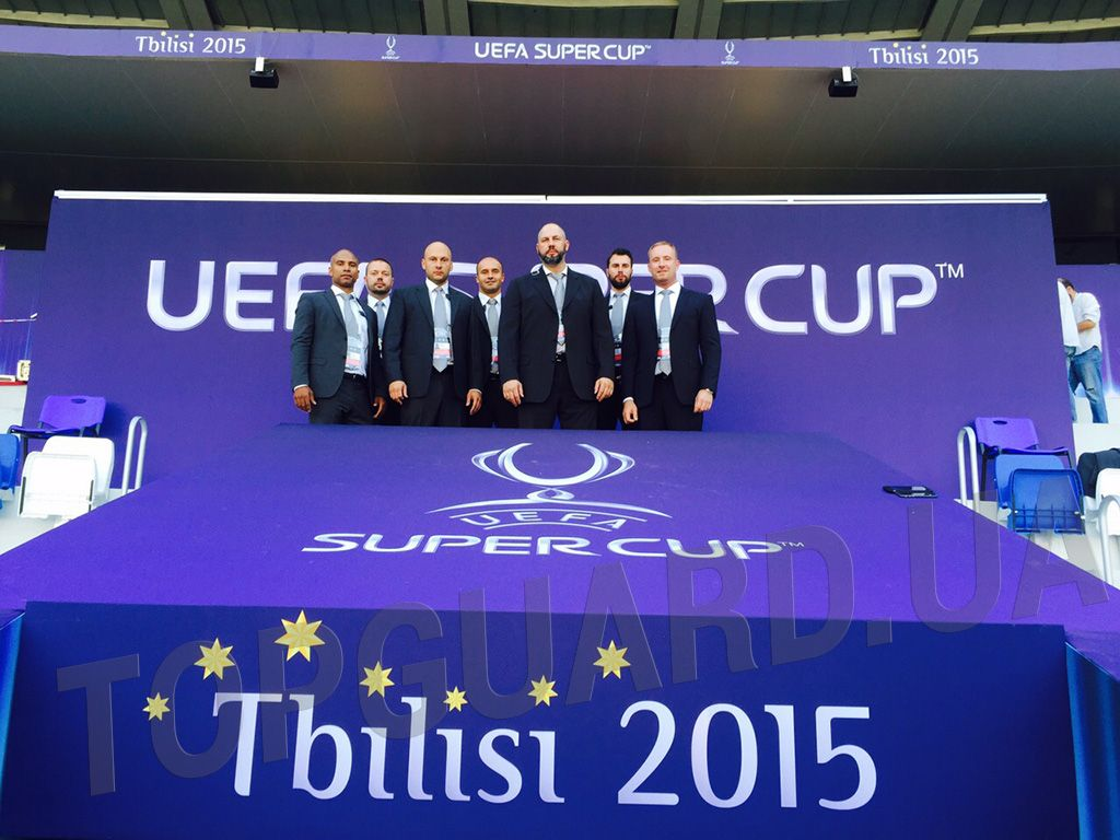 Security services for the UEFA Super Cup match in Tbilisi by TopGuard