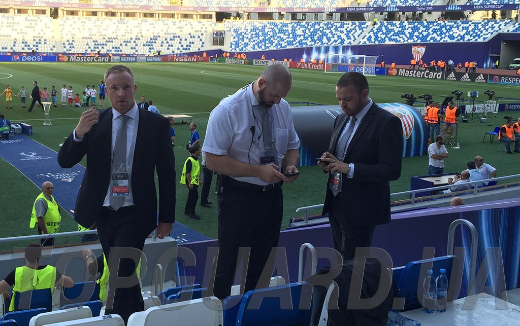 Security services for the UEFA Super Cup match in Tbilisi by TopGuard