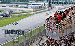 Security guard of F-1,stands of Sepang